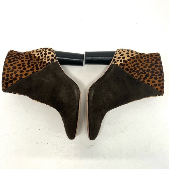 Ulla Johnson Carin Patchwork Ponyhair Suede Leather Ankle Booties Women’s 39 - Picture 11 of 16